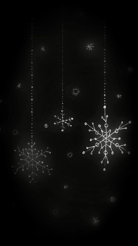 Black Winter Background, Black Christmas Background, Dark Christmas Background, Gothmas Wallpaper Backgrounds, Dark Snow Wallpaper, Snow Wallpaper Iphone, Dark Snowflake Wallpaper, Elf Is Back Ideas, January Wallpaper