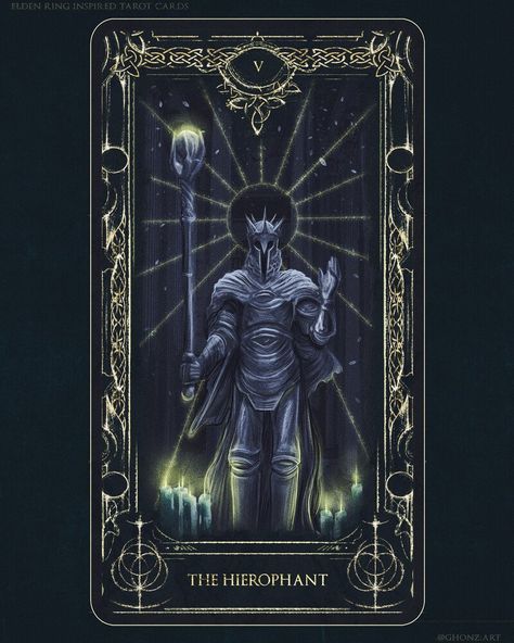 ArtStation - Elden Ring Inspired Tarot Cards (19/22), Ghonz Nerdy Wallpaper, Tarot Cards Major Arcana, Bloodborne Art, Tarot Magic, Soul Game, Dark Souls 3, Dark Souls Art, Jewellery Art, Line Artwork