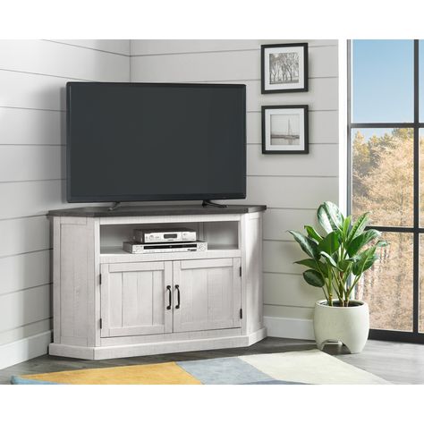 The Gray Barn Danebury Rustic 50-inch Solid Wood Corner TV Stand - Bed Bath & Beyond - 26264485 टीवी यूनिट, Wood Corner Tv Stand, Corner Tv Console, Corner Tv Unit, Corner Tv Stand, Corner Tv, Tv Stand With Storage, Flat Panel Tv, Large Cabinet