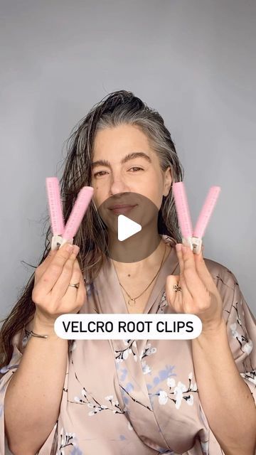 Silverstrandsofglitter on Instagram: "These Velcro Volumizing Root Clips are my jam! Here’s how I use them: * I dry my hair to about 90% * I spray Undressed, a volumizing texture spray, from @hairstorystudio on my roots before carefully placing each velcro clip at the very base of my hair. Use my code WHITNEYL10 for a discount if you want to try the product. * I work from one side of my head all the way to the other. * I let my hair completely dry then remove the clips for massive volume. Here are my take aways from having used these clips multiple times. 1. I don’t have very heavy /thick hair so the volume created is more impactful than I think it would be if your hair is heavier. 2. A bit of the volume does fall over time but not enough for me to stop using them😉 . 3. The clips ca Velcro Hair Clips, Volume Roots Hair, Hair Clip Volume, How To Give Lift To Top Of Hair, Adding Volume To Your Hair Roots, Volume Clips For Hair, Volumizing Hair Clips, Diy Volume For Hair, How To Create Volume On Top Of Head