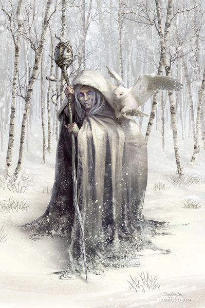 It is said that the final three days of the #12DaysOfSolstice, in Celtic traditions, are dedicated to The Crone aspect of a woman’s life and to The Crone goddesses such as An Cailleach. This is the Winter goddess with whom I connect most strongly. The Crone represents so many aspects of our life, including our… The Crone, Baba Jaga, Heroic Fantasy, Ange Demon, Baba Yaga, Wood Crosses, Witch Art, Beltane, Arte Fantasy