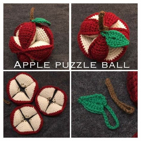 Amish Puzzle Ball, Crochet Game, Felt Craft Projects, Gift For A Teacher, Crochet Ball, Crochet Fashion Patterns, Fun Crochet Projects, Diy Crochet Projects, Baby Yarn