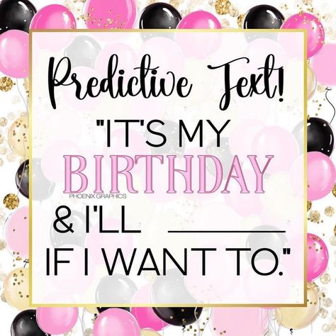 It's my birthday and I'll be in the car with you. 🤣😂 Birthday Social Media Post, Fb Group Games, Interaction Post, Interaction Posts, Interactive Facebook Posts, Fb Games, Predictive Text, Facebook Engagement Posts, Facebook Games