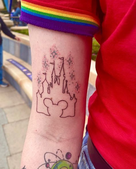 Disney Tattoos Unique, Wizard Tattoo, Disney Graduation, Wish Upon A Star, Disney Tattoo, Star Tattoo, Disney Up, Up Tattoos, Disney Tattoos