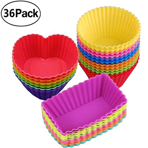 Baking Materials, Muffin Cupcakes, Silicone Cupcake Liners, Silicone Baking Cups, Blue Slime, Baking Equipment, Bento Box Kids, Muffin Liners, Food Aesthetics