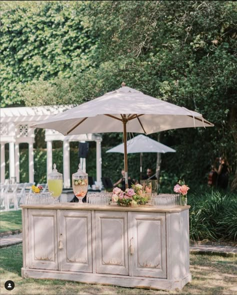 Custom Wedding Bar, Ceremony Drinks, Charleston Summer, Olive Bar, Wedding Drink Station, European Countryside, Diana Wedding, Wedding Instagram, Welcome Drink