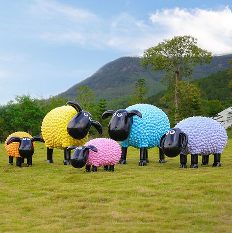 Sheep Planter, Red Rose Flower, Fun Fun, Solar Garden, Flower Lights, Garden Pool, Solar Lights Garden, Garden View, Solar Lights