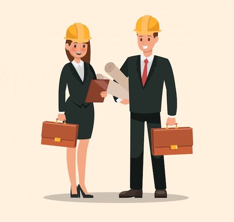 Engineer characters design Premium Vecto... | Premium Vector #Freepik #vector #engineer-cartoon #engineer #construction-man #civil-engineer Engineer Character, Engineer Cartoon, Human Animation, Professional English, People Design, Anime Vs Cartoon, Motion Design Video, Characters Design, Luxury House Plans