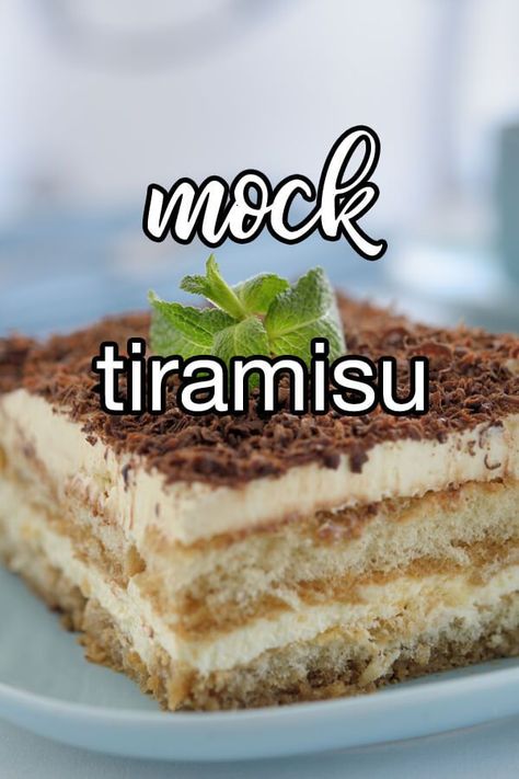 Mock Tiramisu - Traditional tiramisu is made with ladyfingers and mascarpone. This mock version uses sliced pound cake and Neufchatel cheese to simplify things. | CDKitchen.com Mock Tiramisu Recipe, Neufchatel Cheese Recipes, Sara Lee Pound Cake, Traditional Tiramisu, Recipes Using Cream Cheese, Homemade Pound Cake, Neufchatel Cheese, Fruit Birthday, Cream Cheese Pound Cake