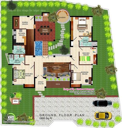 floor plan design Eco Friendly House Design, Eco Friendly House Plans, Small Eco House, Eco House Plans, Eco House Design, Bedroom Plan, Mud House, Kerala House Design, Home Design Floor Plans