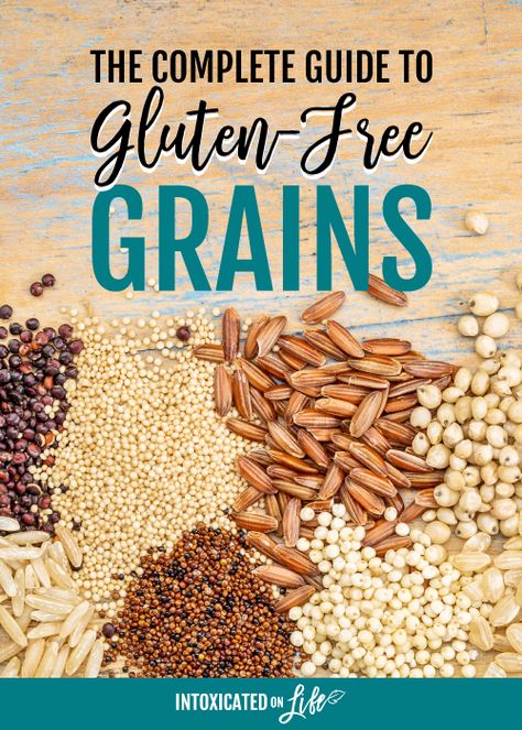 The Complete Guide to Gluten-Free Grains | When our whole family started to move towards a gluten-free diet , the first few months were the hardest. All I wanted was a stinkin' doughnut. (And being completely honest, Healthy Grains Recipes, Grains List, Grain Free Dinner, Gluten Free List, Gluten Free Diet Plan, Whole Grain Foods, Grain Free Diet, Lactose Free Diet, Going Gluten Free