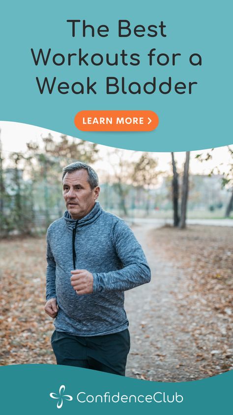 For those who suffer from incontinence, finding the right sport or exercise can be a challenge. In this blog post we explore some of the best and worst exercises for those living with incontinence. #pelvicfloorexercises #exercisesforincontinence #incontinencetips | ConfidenceClub Bladder Leakage Exercise, How To Stop Bladder Leakage Exercise, Exercises To Help With Incontinence, Herbs For Incontinence, Incontinence Exercises, Mens Incontinence, Bladder Exercises, Bladder Prolapse, Male Incontinence