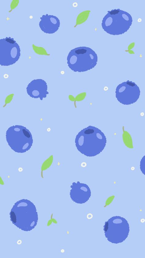 #wallpaper Blueberry Background Wallpaper, Blueberry Cow Wallpaper, Blueberry Aesthetic Wallpaper, Blueberries Wallpaper, Blueberry Wallpaper, Jelly Wallpaper, Night Sky Painting, Cute Summer Wallpapers, Happy Wallpaper