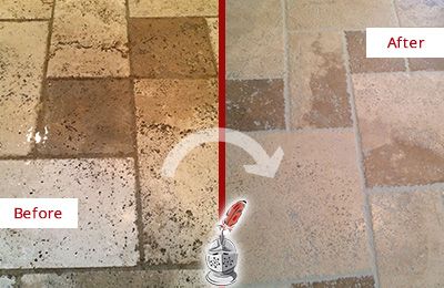 How To Seal Travertine Tile, How To Clean Travertine Tile Showers, How To Clean Travertine Floors, Travertine Tile Bathroom Update, Updated Travertine Bathroom, Travertine Bathroom Update, Travertine Floors Bathroom, Travertine Kitchen Floors, Travertine Tile Floors