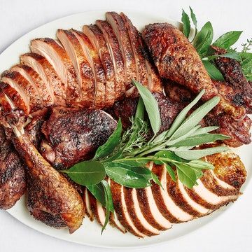 Turkey Pieces, Dry Brine, Quest Bars, Bon Appetite Recipes, Roast Turkey Recipes, Cooking Herbs, Turkey Recipe, Thanksgiving Menu, Turkey Breast