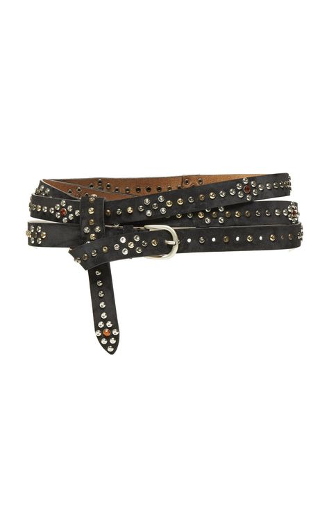 Convo Starters, Howleen Wolf, Conversation Heart, Leather Dye, Wrap Belt, Studded Leather, Moda Operandi, Isabel Marant, Leather Belt