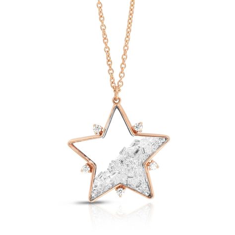 Diamond Star Pendant w/ accents Necklaces - Moritz Glik Celestial diamonds Apollo Displaying Jewelry, New York City Style, Accessories Necklaces, Baguette Diamonds, Sapphire Pendant, Diamond Star, Cluster Pendant, Star Jewelry, Shining Star