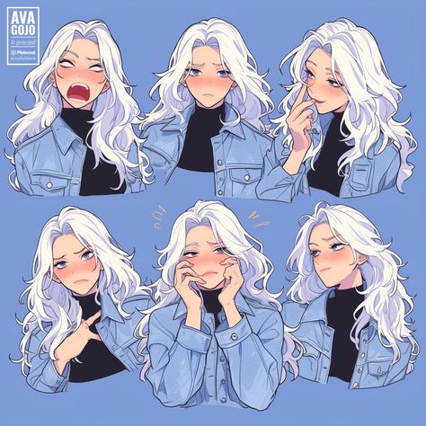 Character Expression Sheet, Anime Character Design References, Expression Sheet, Elder Sister, Character Artist, Female Character Concept, Drawing Expressions, Cat Character, Arte Sketchbook