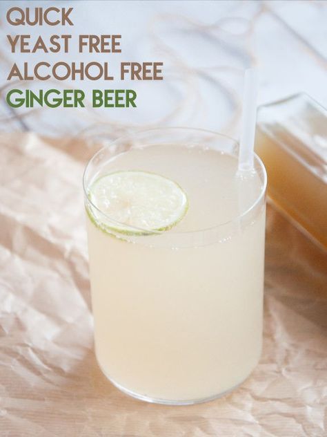 Beer Syrup, Homemade Ginger Beer, Yeast Free Recipes, Ginger Beer Recipe, Beer Recipe, Vegan Drinks, Beer Recipes, Vegan Gifts, Smoothie Drinks