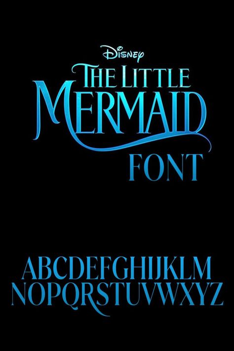 The little mermaid font is similar to the Junana font designed by Latinotype. Title designers have added a custom mermaid tail design for the letter R. Free Decorative Fonts, Ride Typography, Mermaid Typography, Mermaid Letters, Ocean Font, Little Mermaid Decorations, Mermaid Font, Mermaid Logo, Mermaid Embroidery