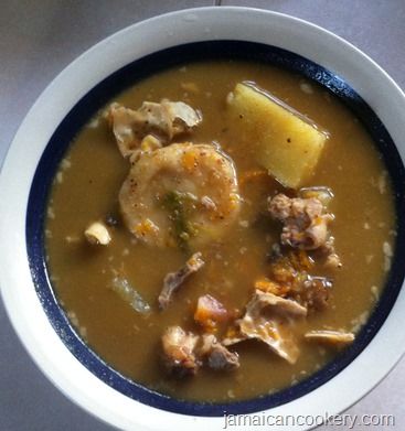 Manish water or Goat's head soup is an all time Jamaican traditional soup. Manish water is made with ram-goat head, green bananas, and other ingredients Goat Head Soup, Goat Soup, Jamaican Dinner, Goat Water, Jamaica Recipes, Jamaican Curry Goat, Goats Head Soup, Soup Dishes, Jamaica Food