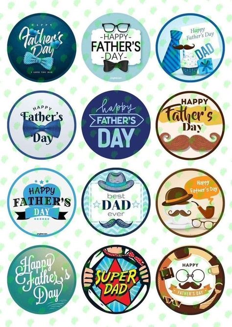 Father's Day Bento Cake Toppers, Father's Day Topper Printable, Happy Father’s Day Stickers, Fathers Day Toppers Printables, Happy Fathers Day Cake Topper Printable, Happy Fathers Day Topper, Fathers Day Topper, Fathers Day Stickers, Christmas Stickers Printable