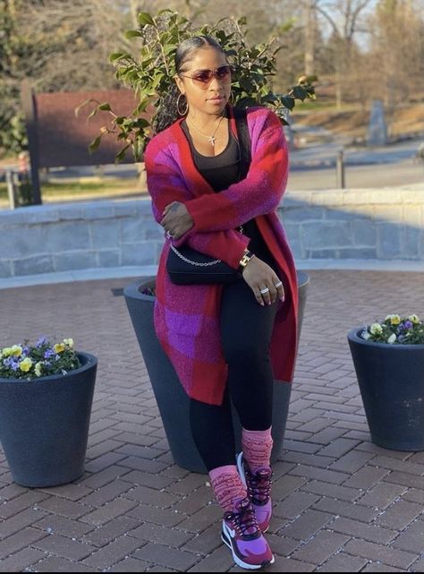 Toya Wright Outfits, Comedy Show Outfit Night Winter, Looks Hip Hop, Curvy Casual Outfits, Plus Size Baddie Outfits, Big Girl Fashion, Chill Outfits, Looks Black, Cute Swag Outfits