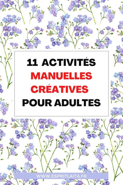 Voici 11 idées d'activités à réaliser par des adultes. Ce sont des activités niveau débutant que tout le monde peut commencer. J'ai mis dans l'article des liens vers des tutos pour bien commencer et se faire plaisir rapidement. Art Activities For Adults Creative, Bored At Home, Coca Cola Can, Sac Diy, Getting Bored, Diy Activities, New Things To Learn, Hey There, Fun Things