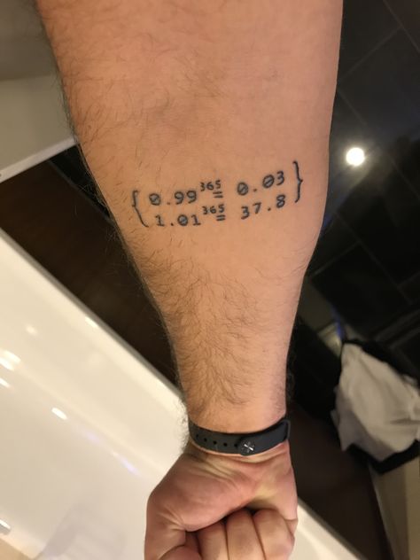 Probability Tattoo, Coding Tattoo, Math Tattoos Ideas, Ideas For Motivation, Math Tattoo, Tattoo Numbers, Motivation Tattoo, Motivational Tattoos, Chest Tattoo