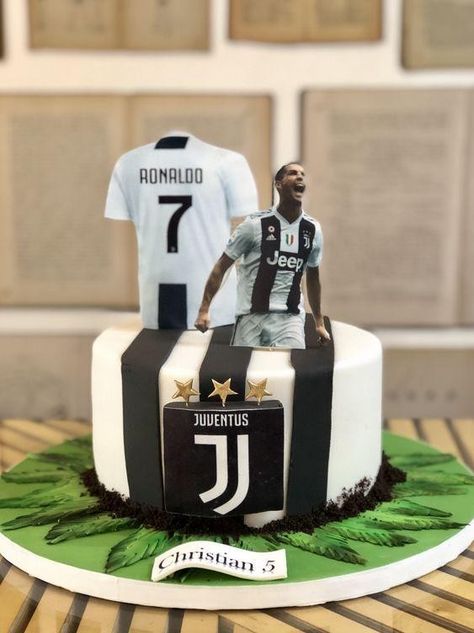 Ronaldo Birthday, Soccer Birthday Cakes, Rodjendanske Torte, Soccer Cake, 13 Birthday Cake, Soccer Birthday Parties, Pear Cake, Football Cake, Soccer Birthday