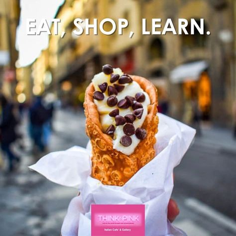 Exciting news for Nashville! Authentic Italian cuisine is on its way, including delicious cannoli. Get ready to experience a taste of Italy right at your doorstep via Think in Pink Italian Cafe and Gallery! #ThinkInPinkItalianCafe #ThinkInPinkGallery #PinkHomeDecor #ItalianCannoli #AuthenticItalianFood https://www.thinkinpink.org/cafe-and-gallery Italian Cannoli, Italian Cafe, Italian Recipes Authentic, Pink Home Decor, Cannoli, Authentic Italian, Exciting News, Get Ready, Nashville