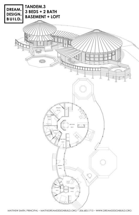 Yurt Design, Round House Plans, Yurt Home, Silo House, Mud House, Dome Home, Home Design Floor Plans, Dome House, Architecture Design Concept