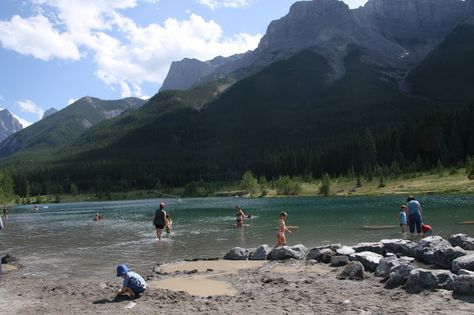 Quarry Lake, Alberta Travel, Canmore Alberta, Swimming Hole, Weekend Activities, Western Canada, Payday Loans, Swimming Holes, Canadian Rockies