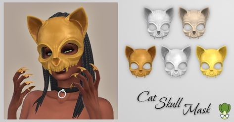 Coffee CC Finds on Tumblr Sims 4 Mask Accessories, Sims 4 Cc Cat Headphones, Mask Cc Sims 4, Cat Ear Sims 4 Cc, Skull Mask Sims 4 Cc, Sims 4 Mask Cc, Cat Skull Mask, Female Glasses, Spiderman Mask