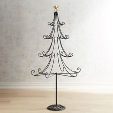 55" Black Christmas Tree Ornament Floor Stand Metal Ornament Tree, Wrought Iron Christmas Tree, Iron Christmas Tree, Black Christmas Tree, Santa Statues, Wall Christmas Tree, Handcrafted Ornaments, Ornament Tree, Metal Christmas Tree