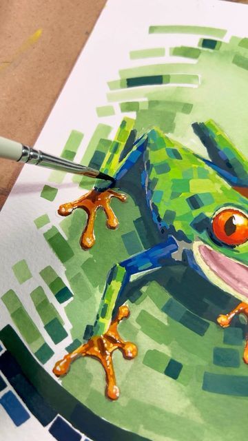 Aesthetic Tropical, Painting Gouache, Illustrator Artist, Tree Frogs, Insta Art, Watercolor Art, Illustrator, Instagram, Art