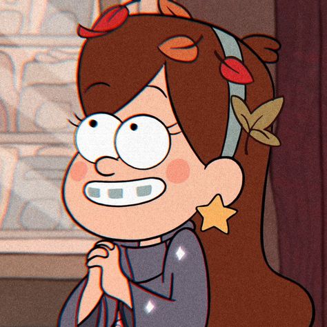 Mabel Pines Profile Picture, Mable Pines Icon, Gravity Falls Group Picture, Fall Profile Pictures Aesthetic, Mabel Pfp Gravity Falls, Gravity Falls Pfp Aesthetic, November Pfp, Vintage Cartoon Pfp, Mabel Pines Pfp