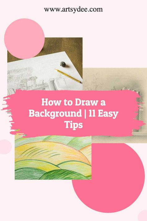 How to Draw a Background | 11 Easy Tips for Beginners - Artsydee | Drawing, Painting, Craft & Creativity Backgrounds For Drawings, Drawing Backgrounds, Basic Background, Tree Drawings Pencil, Western Wallpaper Iphone, Drawing Examples, Art Sketches Pencil, Drawing Quotes, Virtual Art