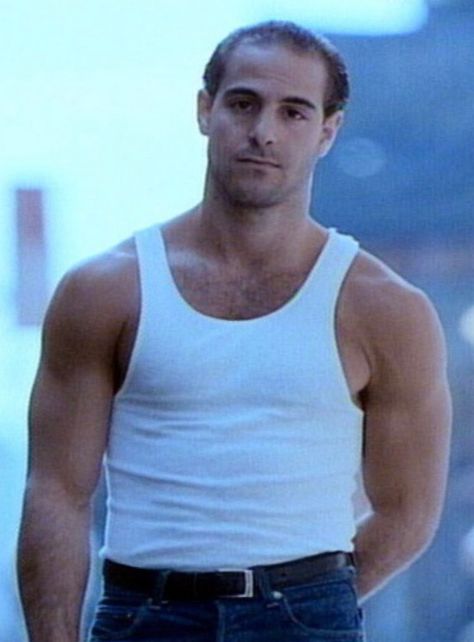 Stanley Tucci 1985 Ideal Male Body, Bald Men Style, Stanley Tucci, Sports Movie, Country Men, Tough Guy, Tv Actors, Crazy People, Interesting Faces