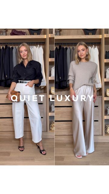 Lydia Tomlinson on Instagram: "How to create the quiet luxury look in 3 easy tips 🤍 (links for all the looks are on my LTK)" Quiet Luxury Hair, Lydia Tomlinson, Capsule Closet, Luxury Look, Summer Capsule, Luxury Hair, Quiet Luxury, Fashion Spring, The Quiet