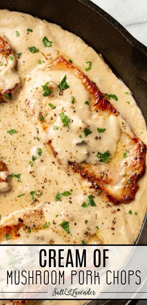 Cream Of Mushroom Pork Chops, Mushroom Soup Pork Chops, Boneless Pork Chop Recipes, Pork Chop Recipes Crockpot, Mushroom Pork Chops, Easy Pork Chops, Easy Pork Chop Recipes, Pork Chop Recipes Baked, Pork Chop Dinner