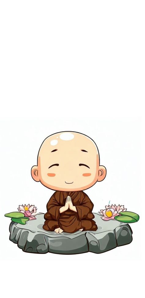 Budha Painting Wallpaper, Buddha Cute Wallpaper, Blessing Buddha Wallpaper, Monk Cartoon, Blessing Buddha Wallpaper Hd, Buddhist Monk Painting, Buddha Board, Buddha Art Drawing, Movie Pic