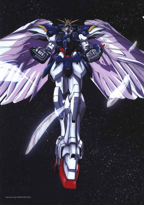 Wing Zero Endless Waltz, Gundam Wing Zero Endless Waltz, Gundam Endless Waltz, Wing Zero Gundam, Gundam Tattoo, Masami Obari, Gundam Wing Zero, Gundam Wing Endless Waltz, Wing Zero