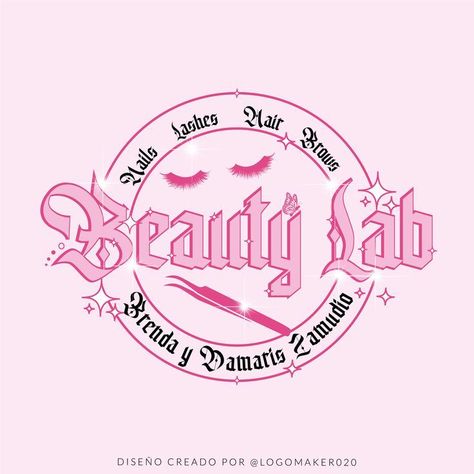 BEAUTY LAB LOGO LASHES #verbicon #logohistory #card #blog #fashionslogans #supportsmallbusiness Makeup Business Ideas Logo, Lash Graphic Design, Lash Business Logo Ideas, Nails Logo Ideas, Logo Para Lash Designer, Nails Artist Logo, Lash Logo Design Ideas, Nail Logo Design Ideas, Lash Business Logo