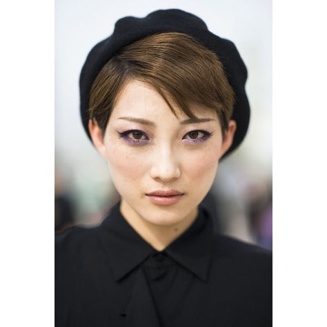 0 Beret Short Hair, Beret With Short Hair, Hats Short Hair, How To Wear A Beret, Hats For Short Hair, Fashion Week Spring 2014, Popsugar Beauty, Beret Hat, Short Hair Styles Pixie