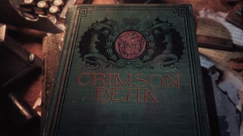 IMAGE: Crimson Peak Title Card Crimson Peak Book, Edith Cushing, Thomas Sharpe, Crimson Peak, Gothic Romance, Title Card, Movie Titles, Ex Machina, Pride And Prejudice