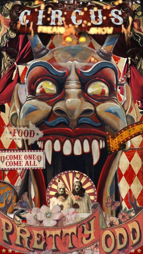 #fyp#viral#circus#creepy Circus Creepy, Creepy Circus, Fun House, Clowning Around, Admit One, Circus, Ghost, Art