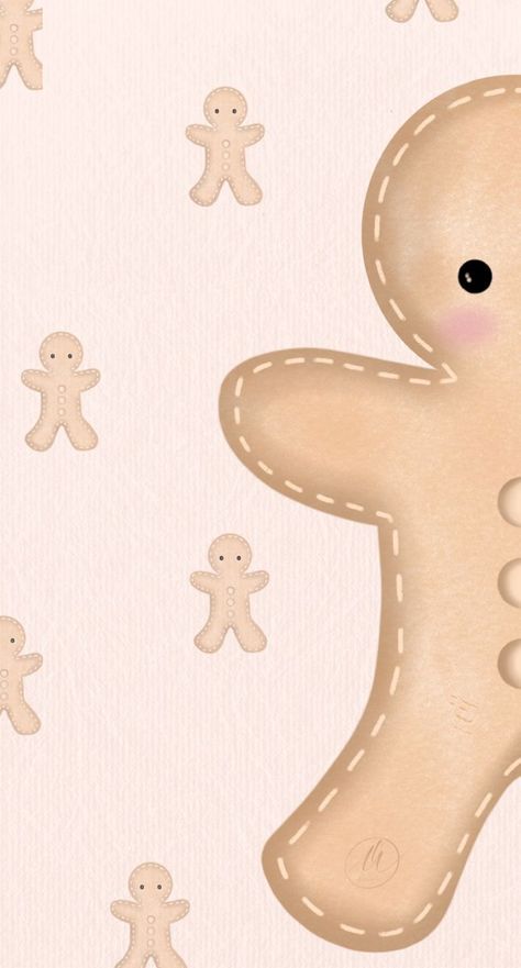 Gingerbread Man Wallpaper, Wallpaper December, Fireplace Tv Wall Decor, Welcome December, Nail Art Noel, Helloween Wallpaper, December Wallpaper, Man Drawing, Christmas Backgrounds