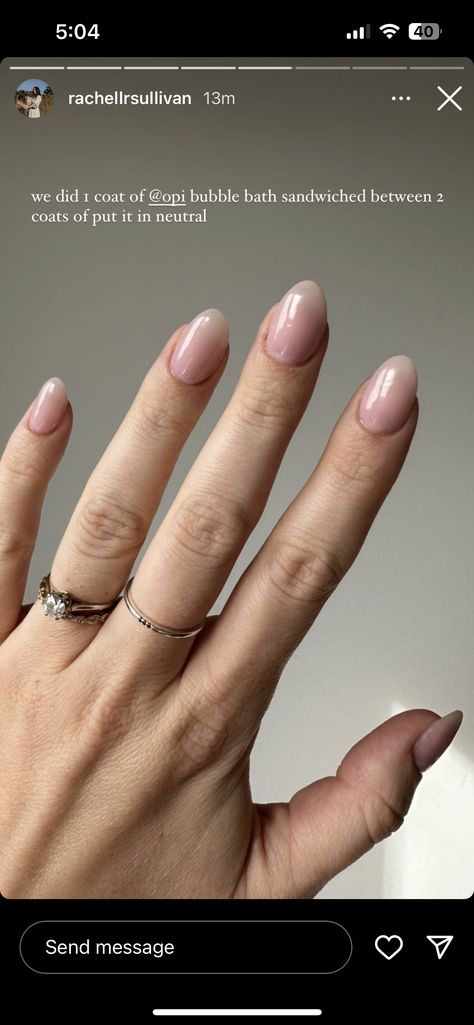 Opi Tiramisu For Two And Bubble Bath, Put It In Neutral Bubble Bath, Put It In Neutral And Bubble Bath, Put It In Neutral Opi, Opi Bubble Bath, Bridal Beauty, Bubble Bath, Wedding Nails, Nail Inspo