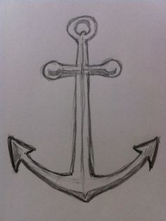 Anchor Drawings, Cool Easy Drawings, Pencil Sketches Easy, Tableau Art, Art Simple, Pencil Art Drawings, Love Drawings, Simple Doodles, Art Drawings Sketches Simple